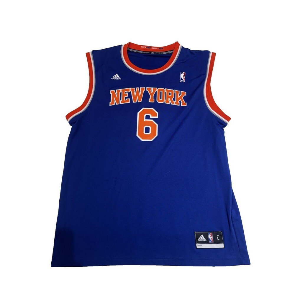 NY Knicks Tyson Chandler #6 adidas Jersey Blue NBA Large Home Basketball